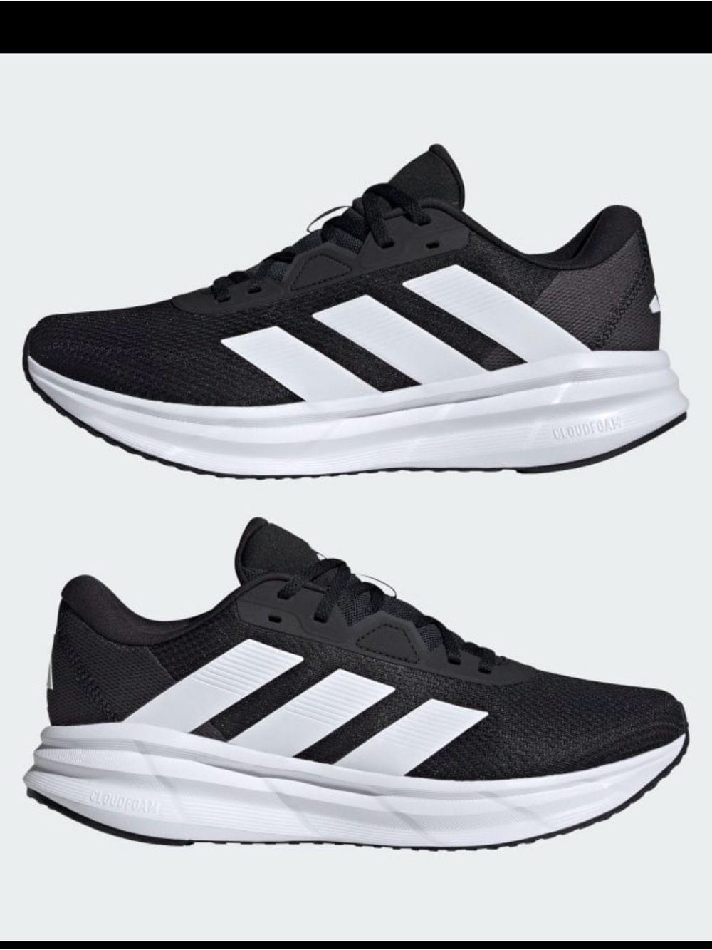 Brand new in box adidas Black and White Men's Athletic Running Shoes size 9.5